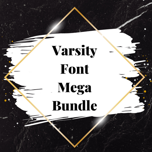 Mega Font Bundle - Varsity Style